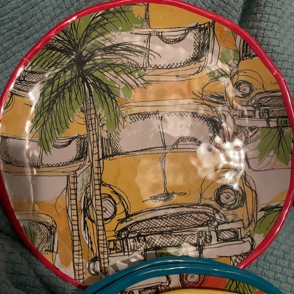 Pier 1 Vintage Car Dinnerware Set - Multicolor 8 plates - Picture 5 of 8